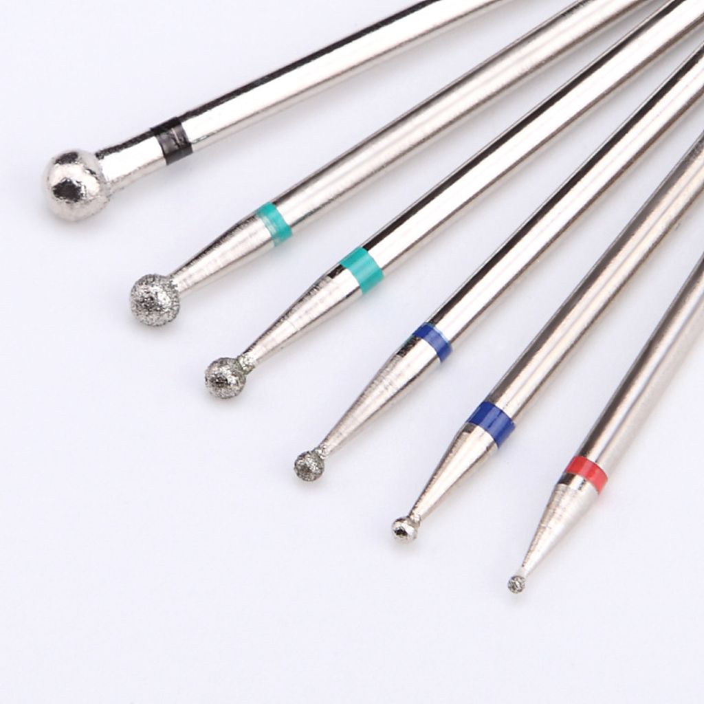 6Pcs Acrylic Gels Polishing Buffing Files Head Electric Nail   Set