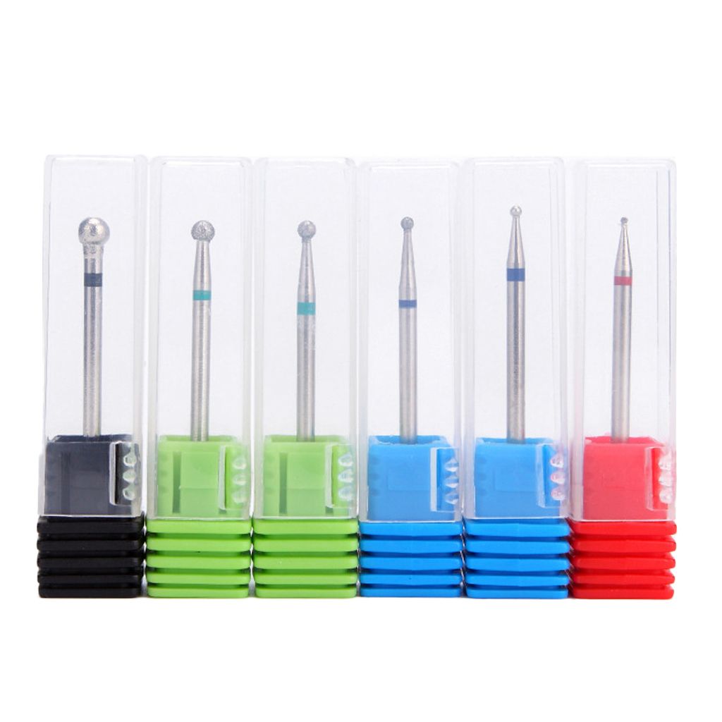 6Pcs Acrylic Gels Polishing Buffing Files Head Electric Nail   Set