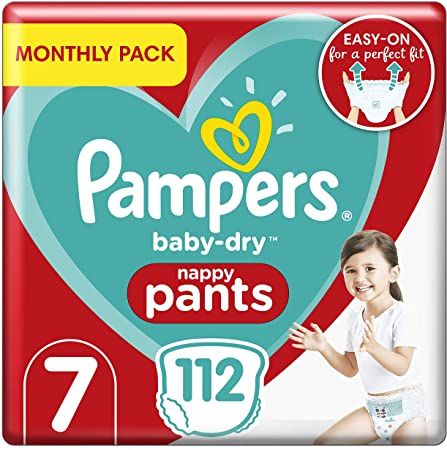 Baby Dry Pants Size 7, 112 Count. UK