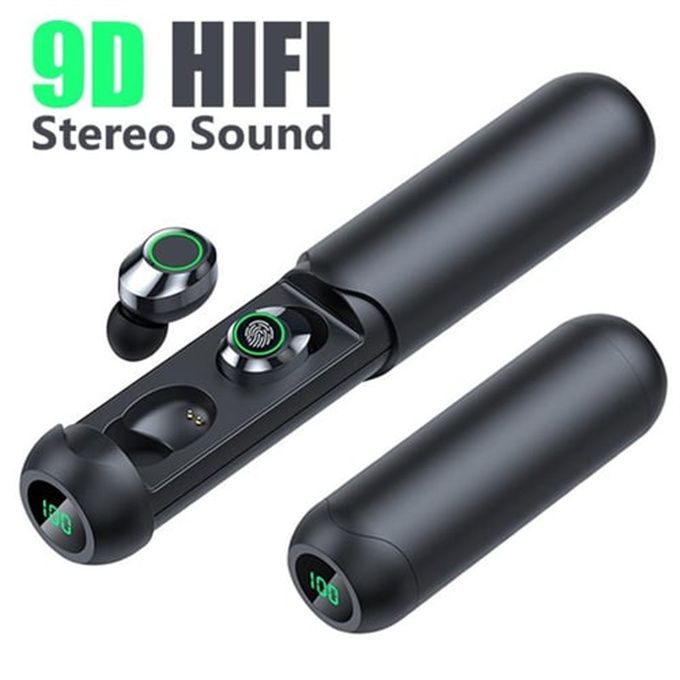 Tws Wireless Bluetooth Headset HD Call Noise Canceling Headphones Digital Display Headphones Large Capacity Charging Box