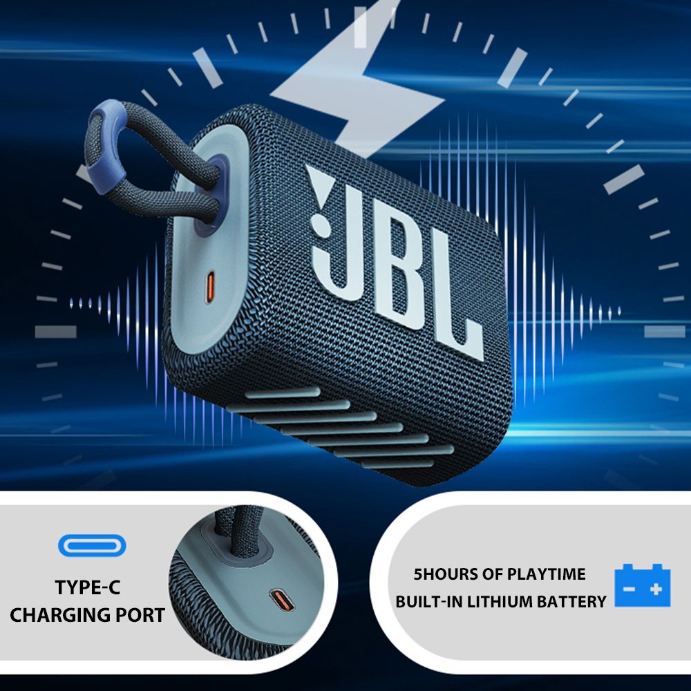 GO3 Portable Jbl Bluetooth Speaker Wireless Mini Speaker PX67 Waterproof Outdoor Bass Speakers