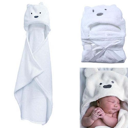 Sherpa Hooded 3D Baby Blanket