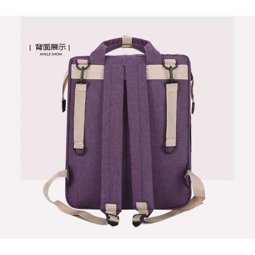 Multipurpose Foldable Baby Bed And Diaper Bag + Free Pacifier + Free Cute Baby Spoon And Fork