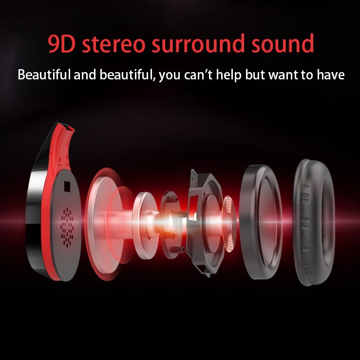 T5 Wireless Headphones Dual Mode Bluetooth 5.3 Earphone Head-Mounted HIFI Stereo Headset