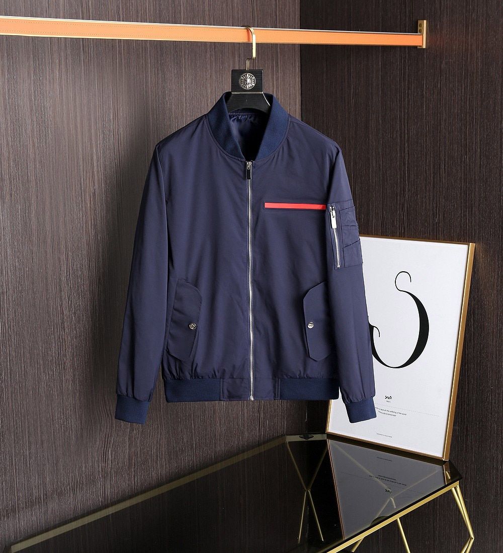 Spring And Autumn Men's Jacket Solid Color Casual Style Baseball Collar Zipper Cardigan High Quality Jacket