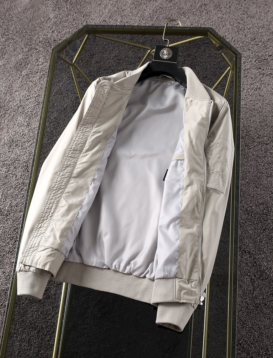 Spring And Autumn Men's Jacket Solid Color Casual Style Baseball Collar Zipper Cardigan High Quality Jacket