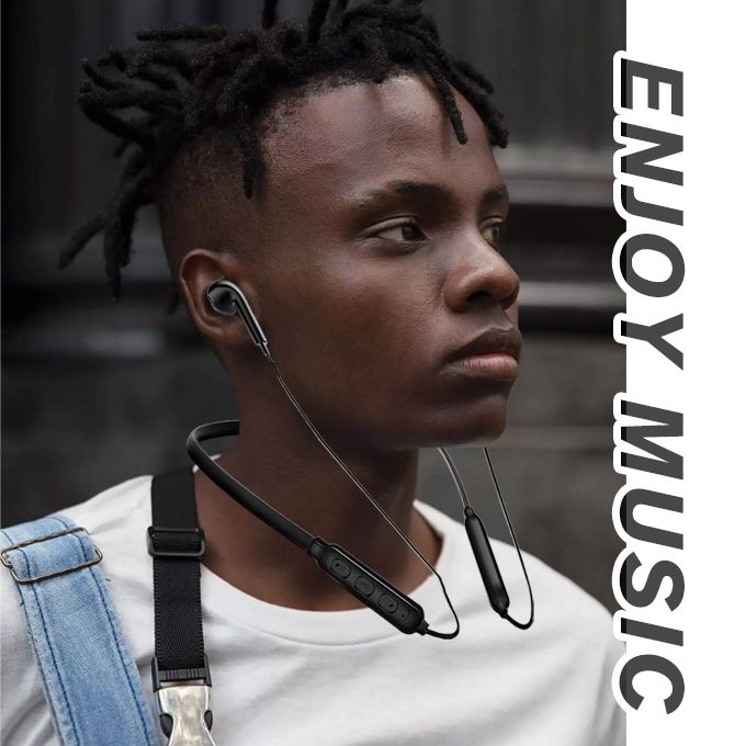 Neck Hanging Wireless Bluetooth Earphone Sports Earbuds