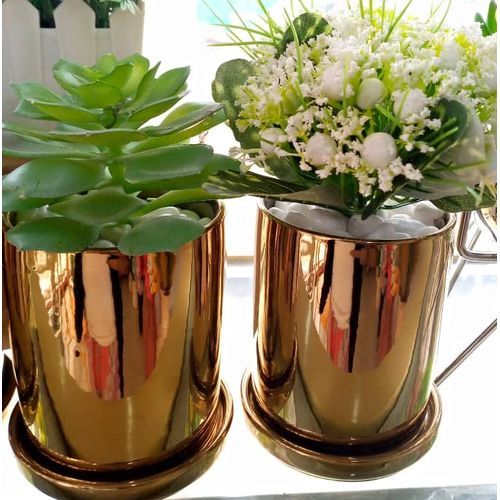 Golden Vase With Flower