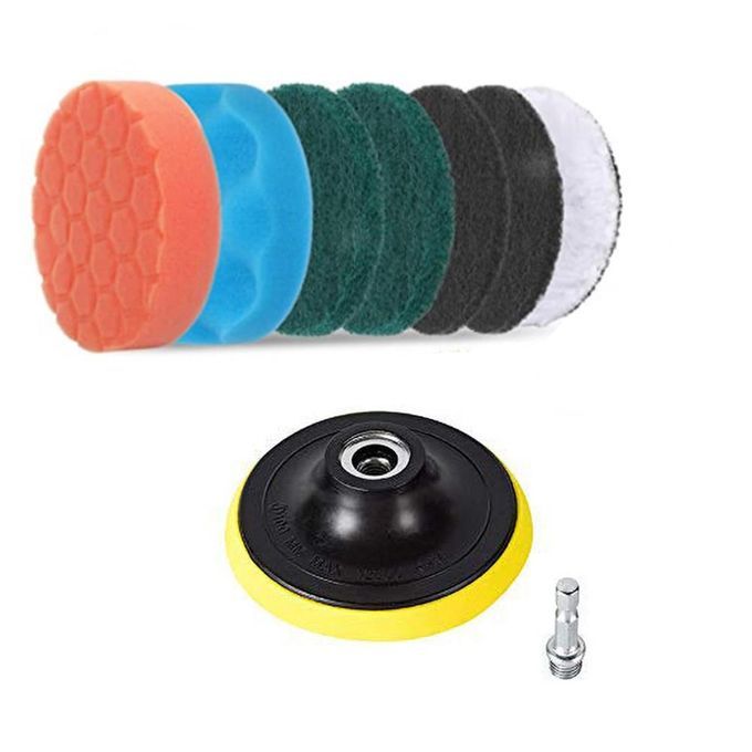 12PCS/SET Electric Drill Brush Scrub Pads Kit Scrubber