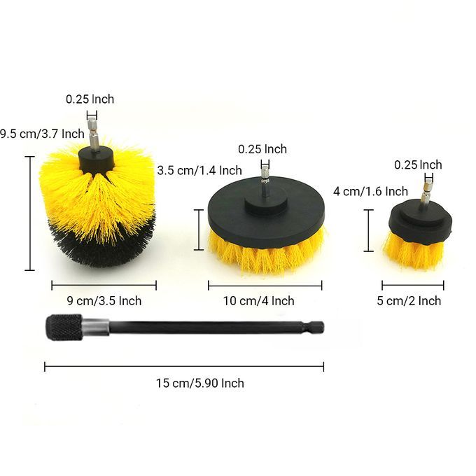 12PCS/SET Electric Drill Brush Scrub Pads Kit Scrubber