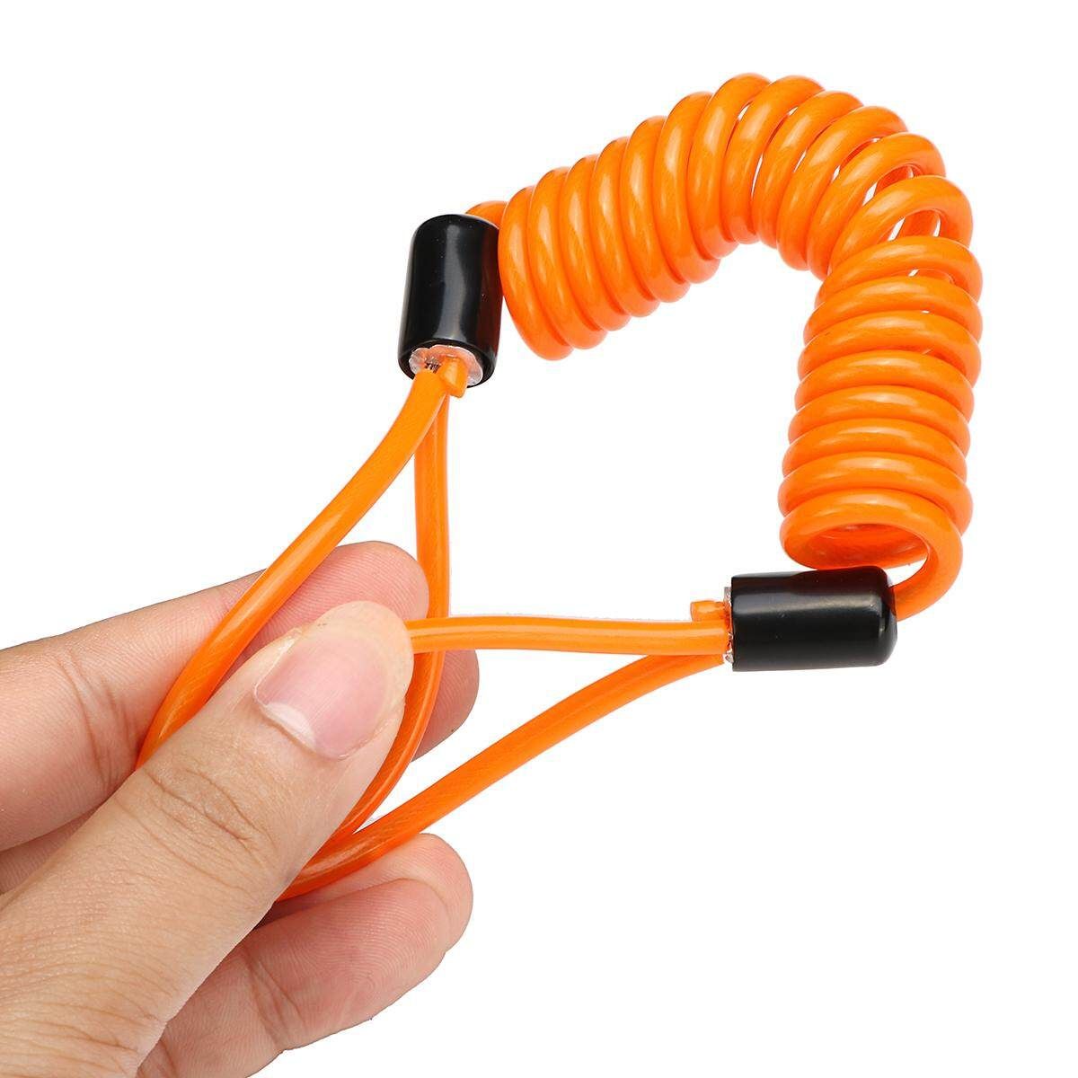 Flexible Security Cable Lock Extender Motorbike Steel Wire Rope Loop 1.2M X 4MM