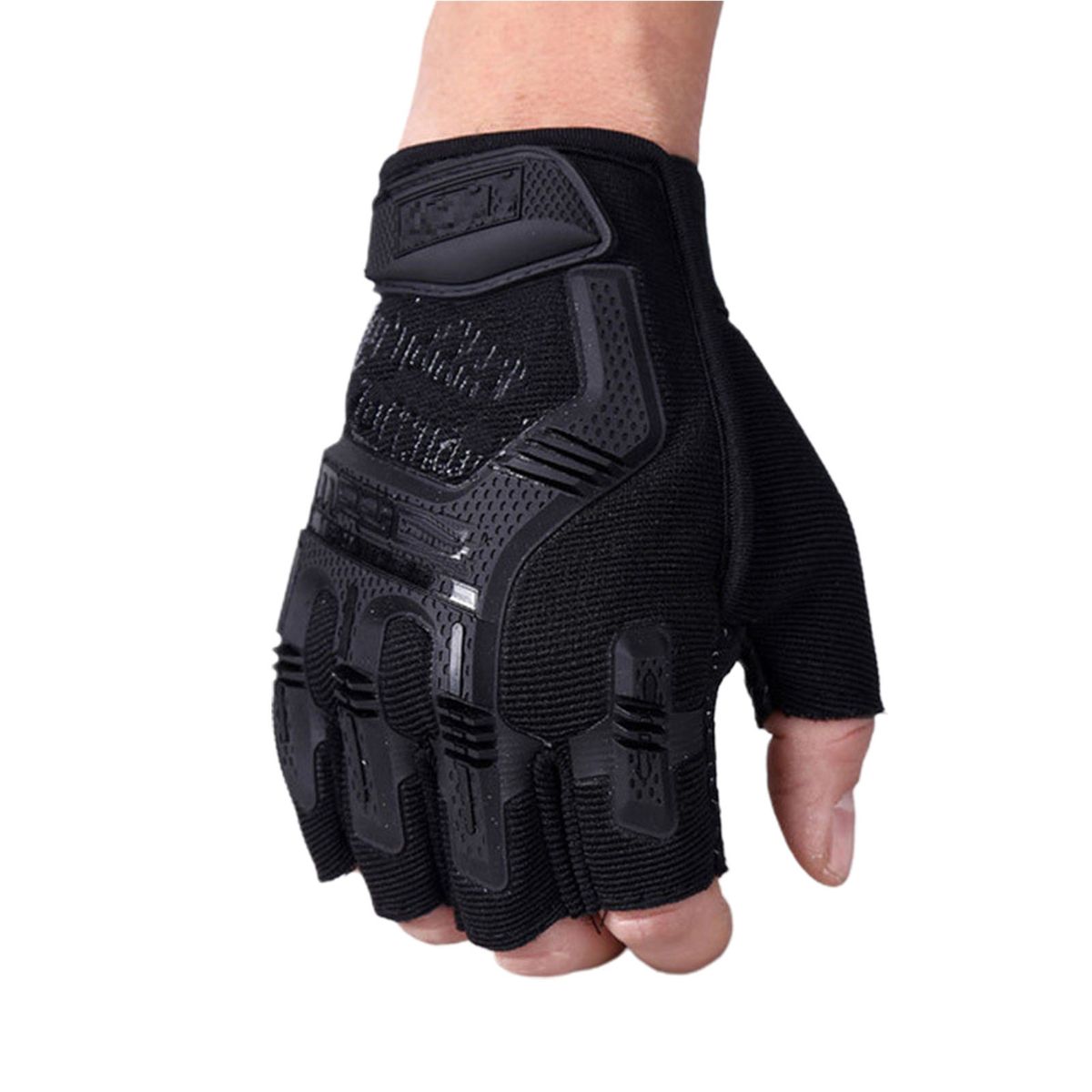 1 Pair Riding Gloves   Adjustable Outdoor Black