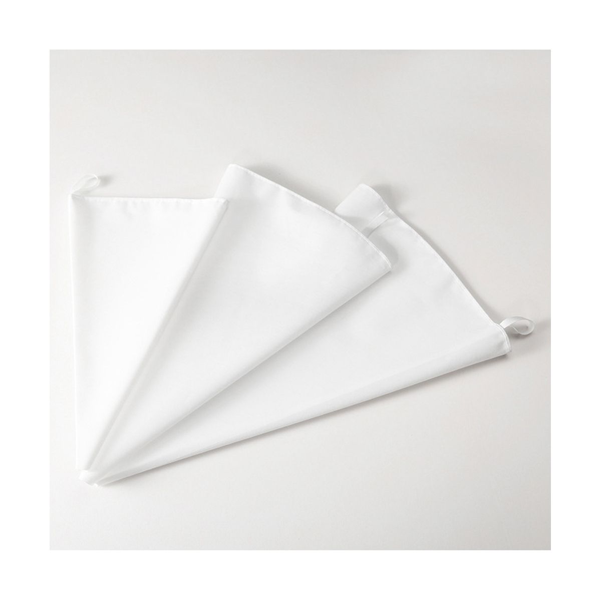 3Pcs Piping Bags 40/35/30 Cm Piping Bags, Reusable, Cream