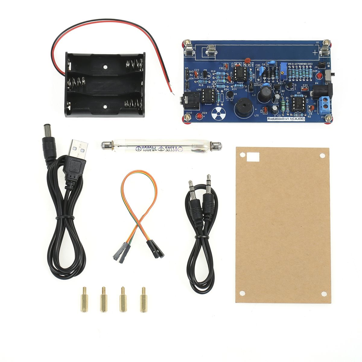 Assembled Radiation Detector System, DIY Miller Tube Tube