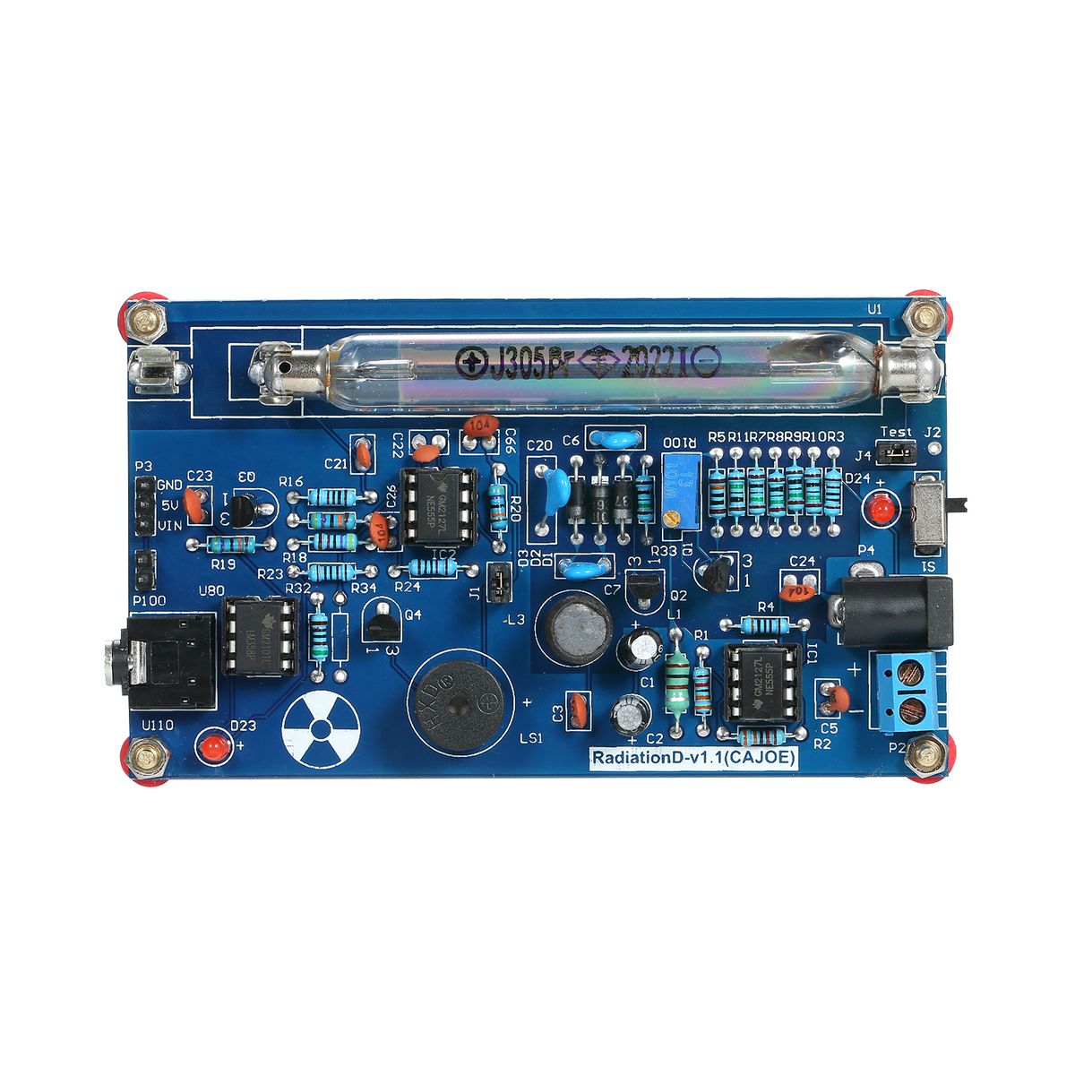 Assembled Radiation Detector System, DIY Miller Tube Tube
