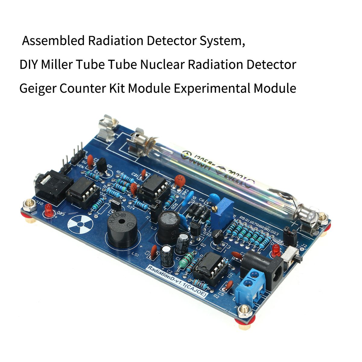 Assembled Radiation Detector System, DIY Miller Tube Tube