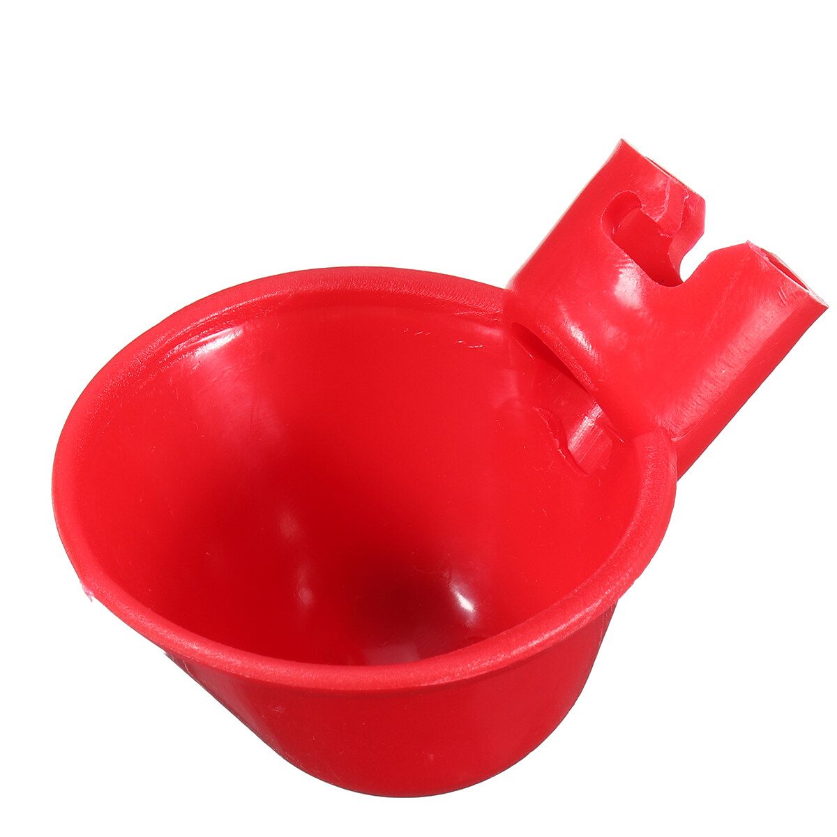 5pcs/Lot Plastic Automatic Chicken Quail Drinker Waterer Bowl With Yellow Farm Poultry Drinking Water System Feeder 4 Buckle