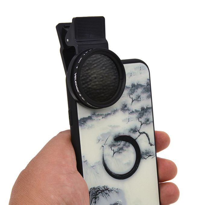 2in1 37mm Clip-on ND 2-400 Phone Camera Lens Filter + Clip Kit