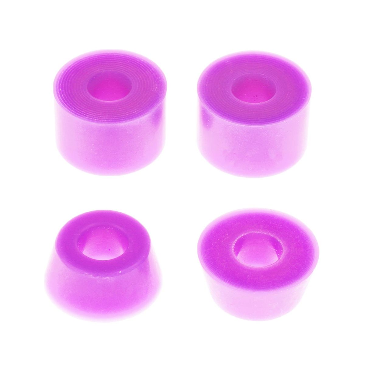 2 Pairs Adults Skateboard Bushings Replacement For 2 Trucks Purple