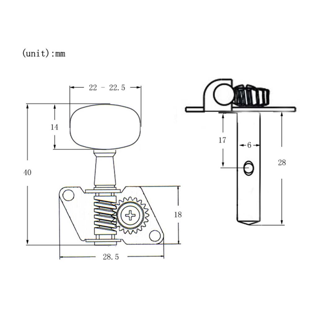 3L3R Open Gear Guitar String Tuning Pegs For Acoustic Classical Guitar