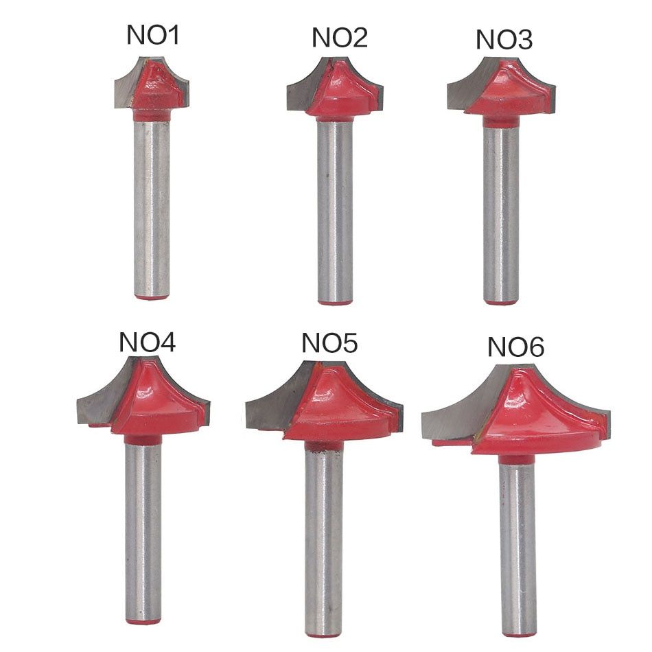 1pc 6mm Shank Classical Open End Carving Wood Router Bit Tungsten Cobalt Alloy 2 Flute Wood Milling Cutters Woodworking Tools