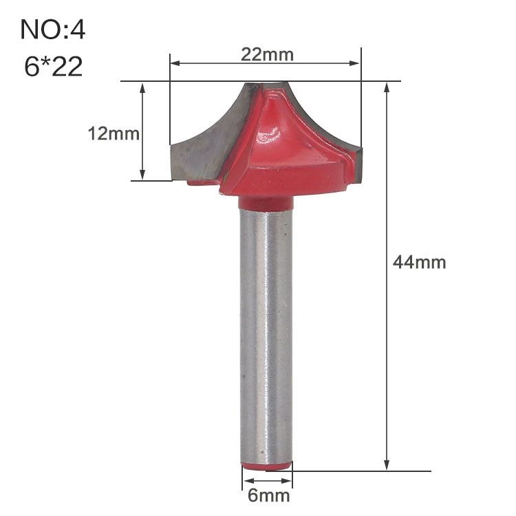 1pc 6mm Shank Classical Open End Carving Wood Router Bit Tungsten Cobalt Alloy 2 Flute Wood Milling Cutters Woodworking Tools