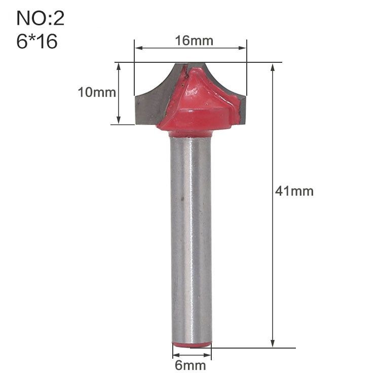 1pc 6mm Shank Classical Open End Carving Wood Router Bit Tungsten Cobalt Alloy 2 Flute Wood Milling Cutters Woodworking Tools