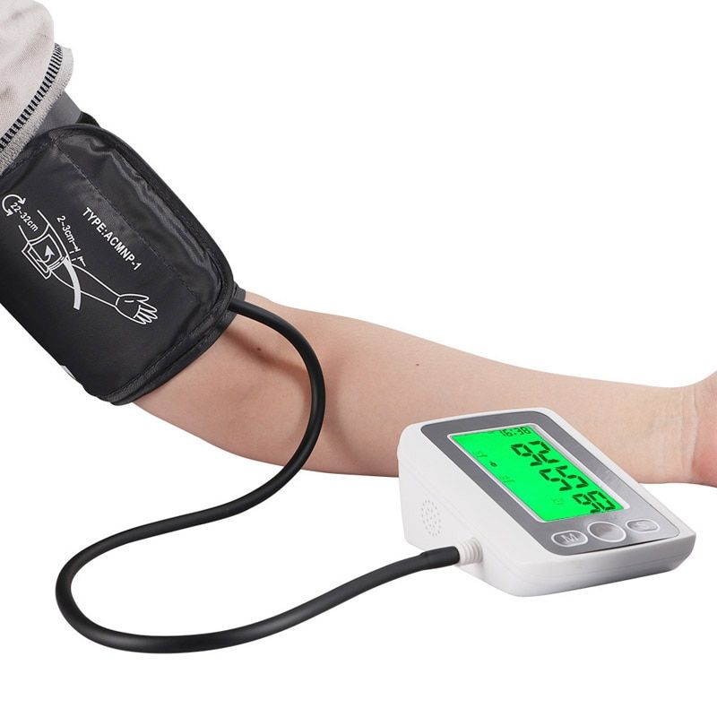 X180 Digital Automatic Upper Arm Blood Pressure Monitor Tonometer BP Meter Pulse Measurement Tool Heart Beat Home Cuff