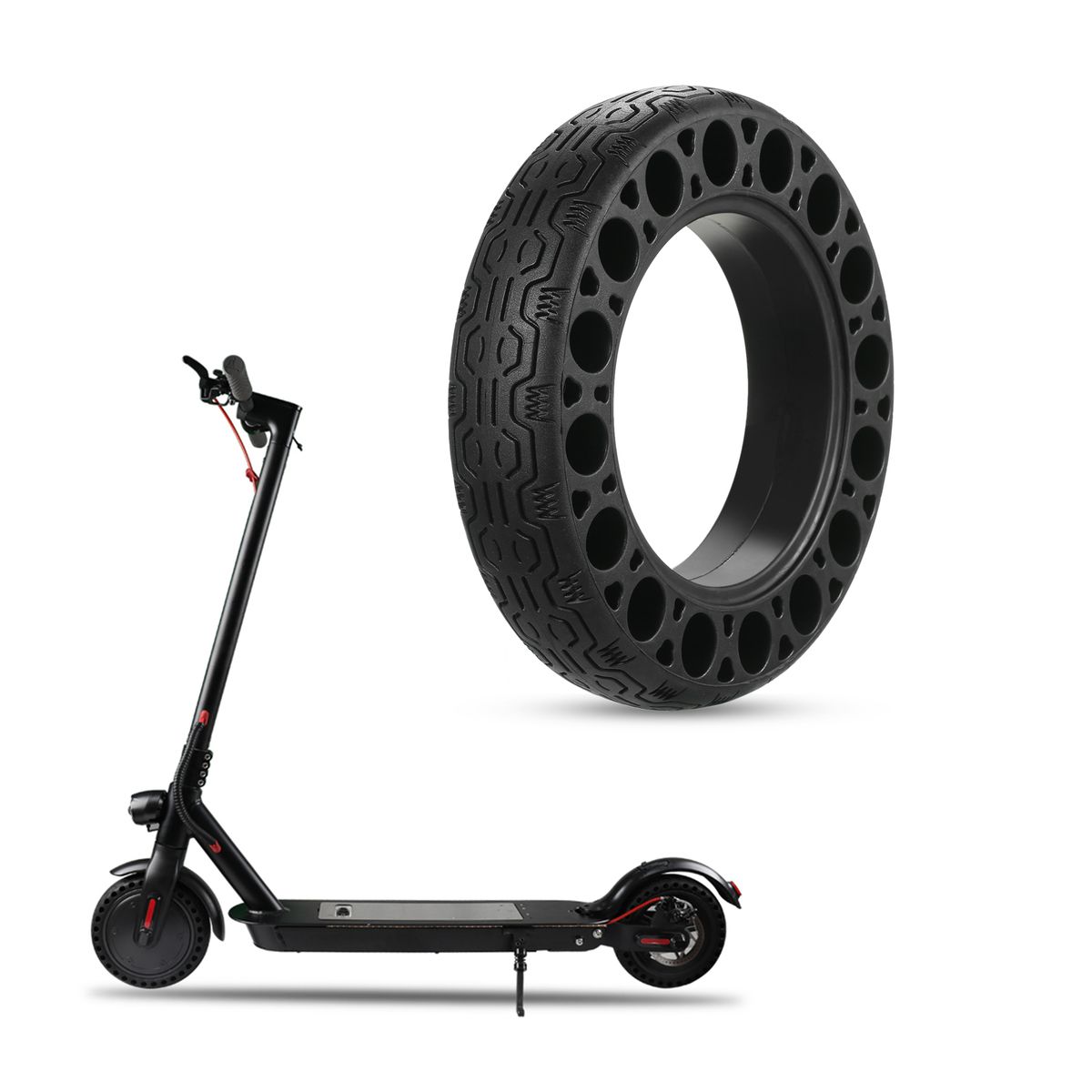 60/70-6.5 Electric Scooter Solid Tire Rubber Honeycomb