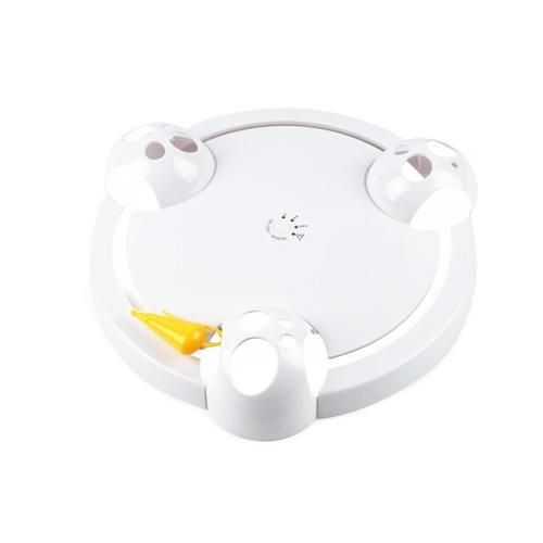 Electric Cat Toy Smart Teasing Cat Stick Crazy Game Spinning Turntable Cat Chasing Catching Mouse Donut Automatic Turntable Toy