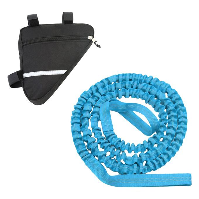 2.5m Bike Tow Rope Bicycle Stretch 4.5m Pull Strap For Pulling Blue
