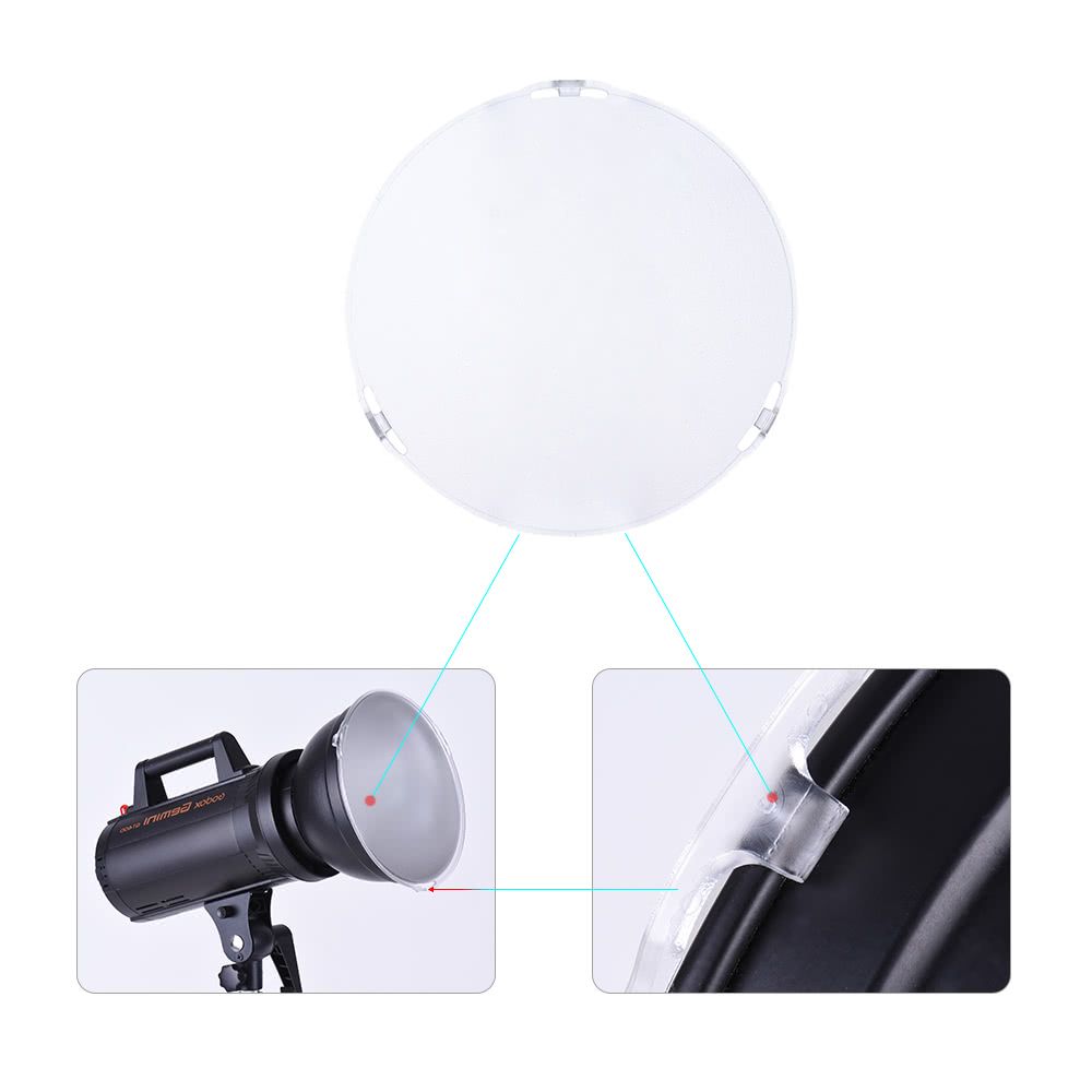 Photo Studio Portable 18.5cm Frosted-Surface Diffuser Plate