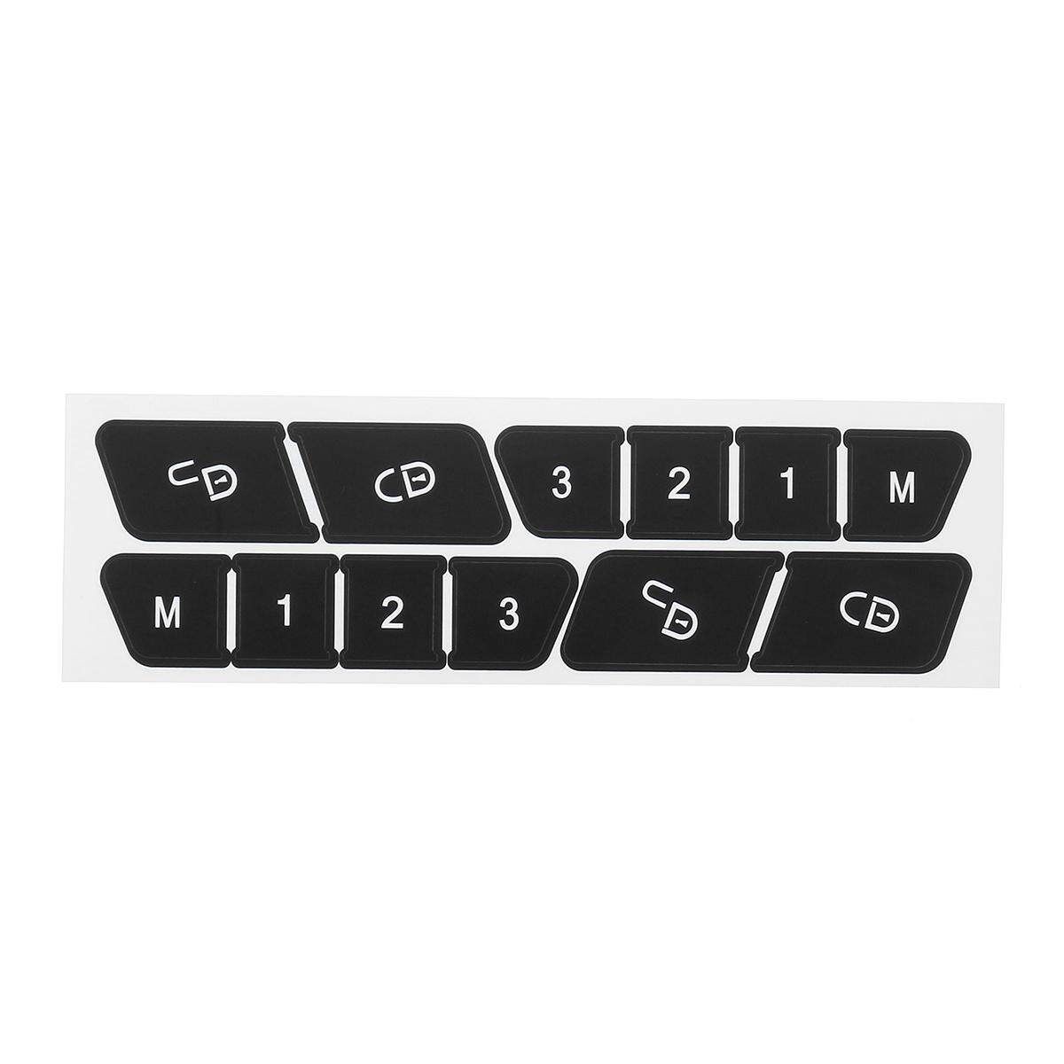 Door Lock Switch Button Repair Stickers Kit For 2008-14 W204 C300