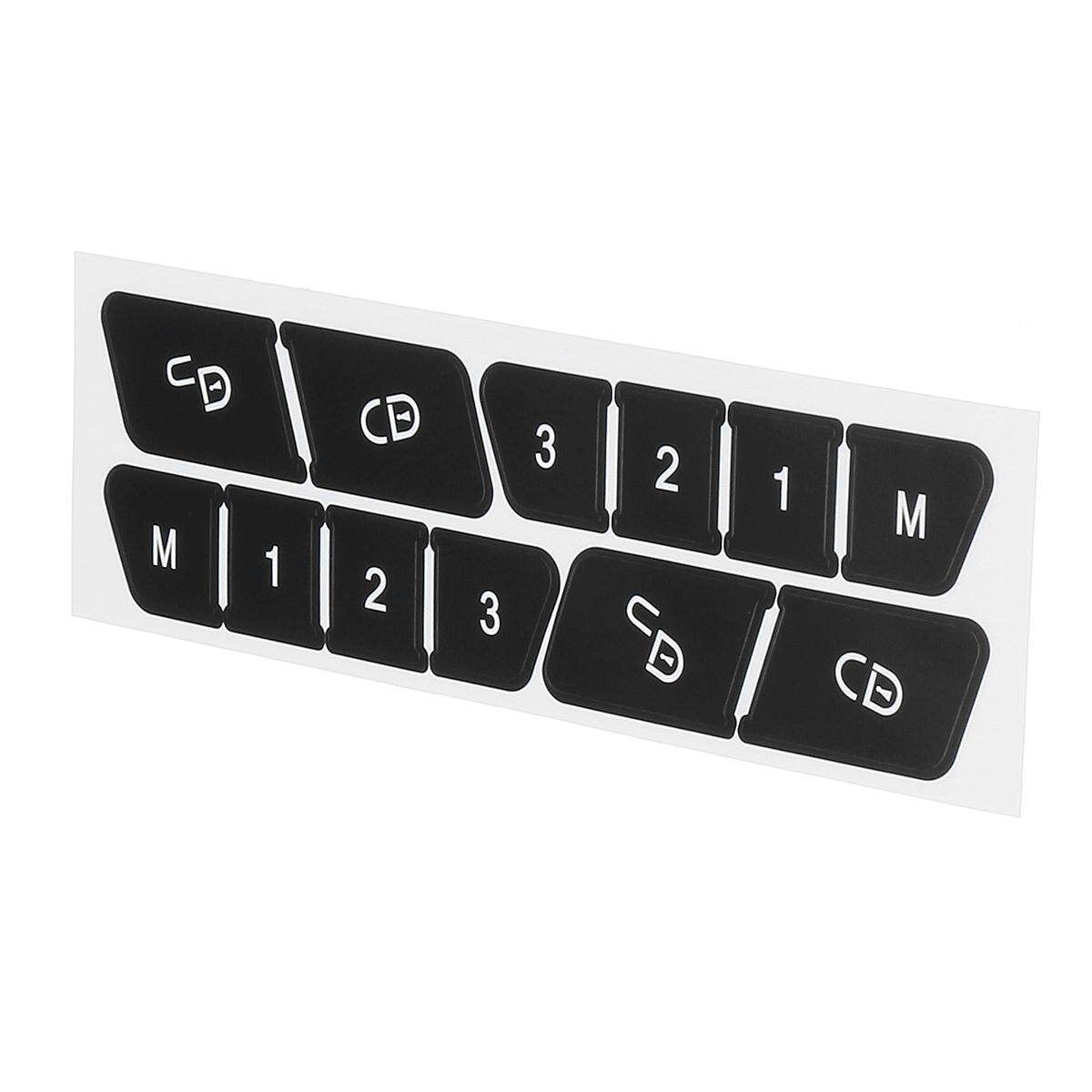 Door Lock Switch Button Repair Stickers Kit For 2008-14 W204 C300