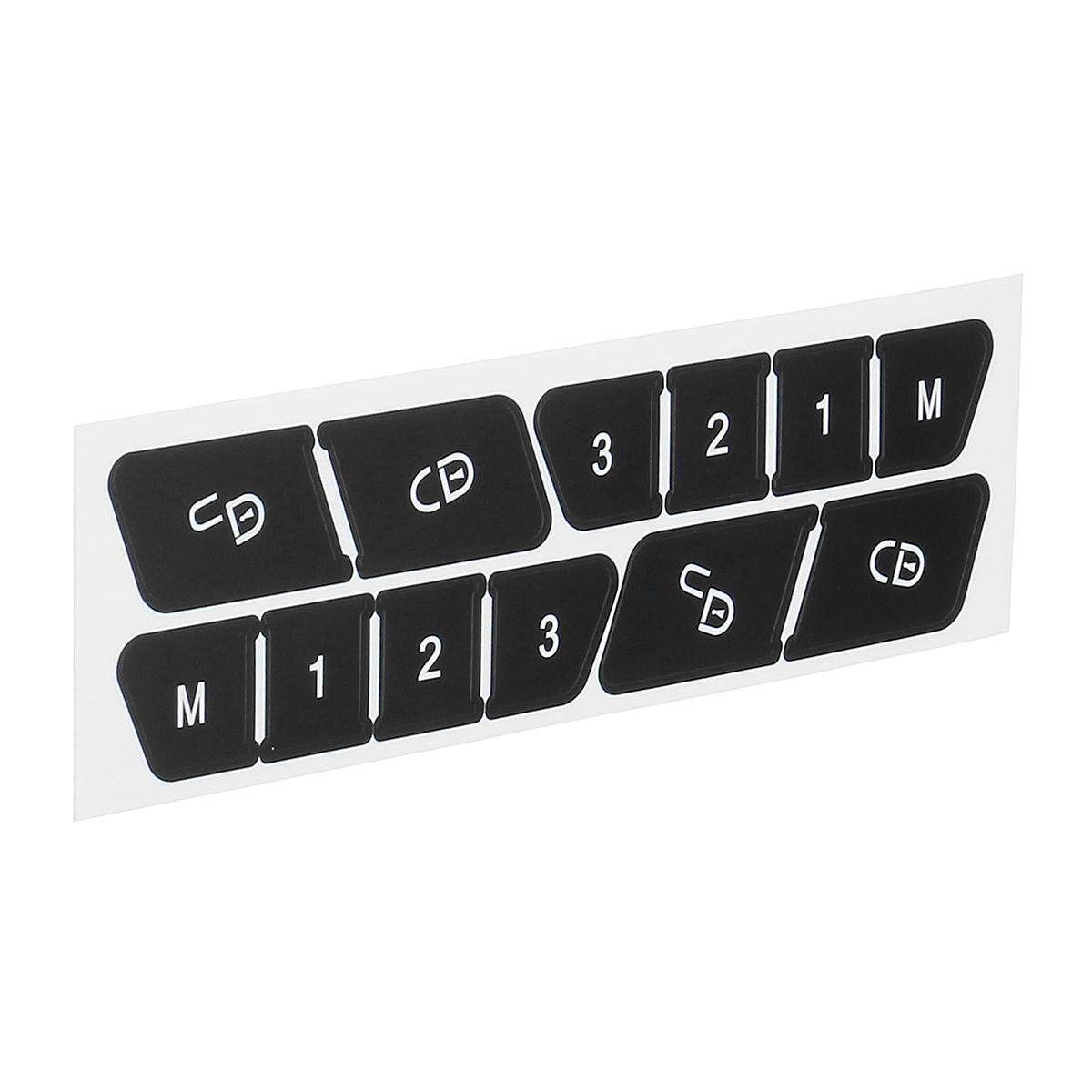 Door Lock Switch Button Repair Stickers Kit For 2008-14 W204 C300