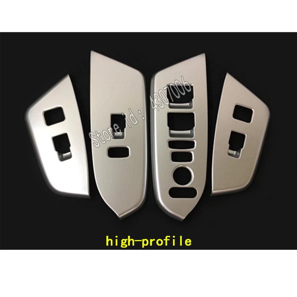 Car Built Inner Door Window Glass Panel Armrest Lift Switch Button Trim Stick Frame For Honda CRV CR-V 2017 2018
