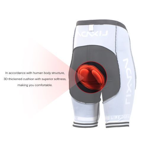 Men Cycling Short Sleeve Jersey + Padded Shorts Breathable Quick Dry