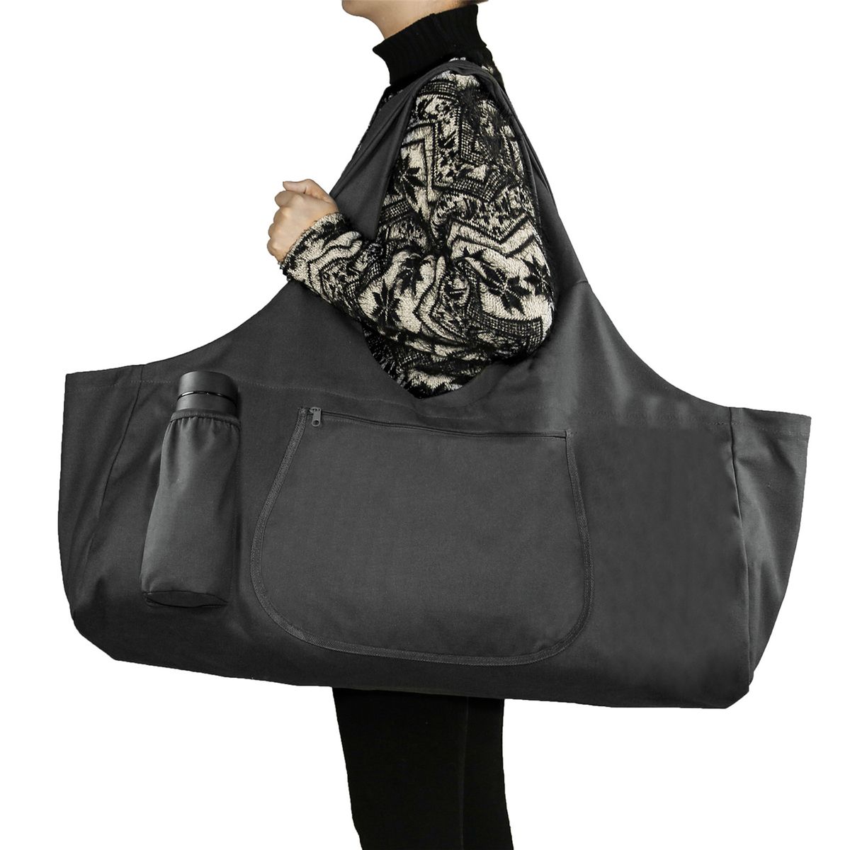 Large Yoga Mat Bag Duffel Bag Yoga Mat Tote Carrier With Cup