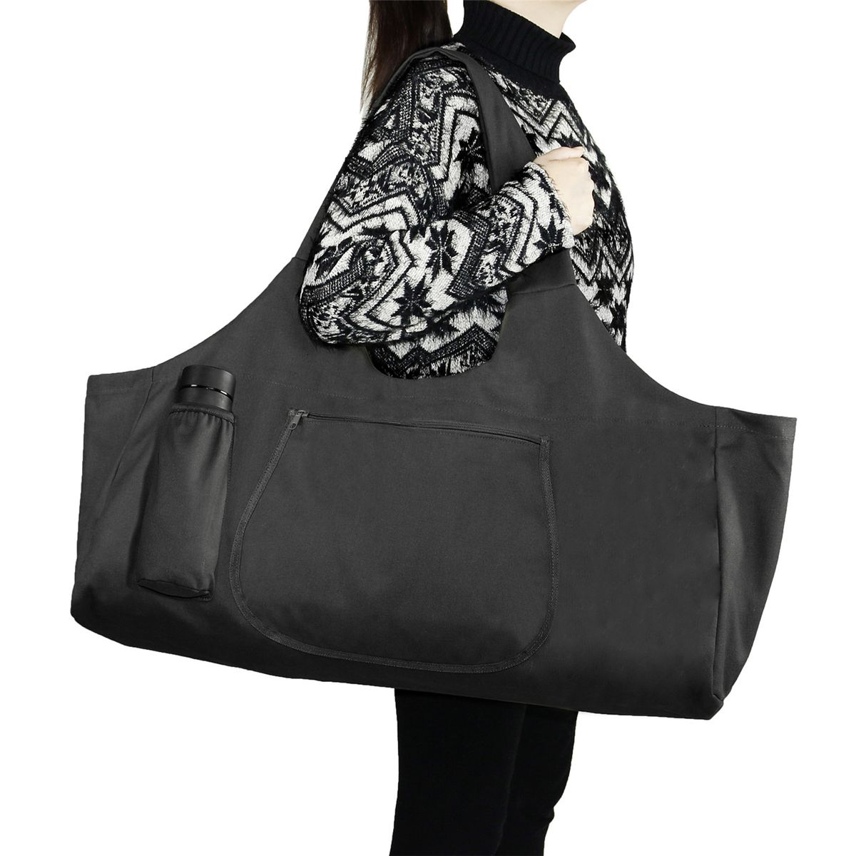Large Yoga Mat Bag Duffel Bag Yoga Mat Tote Carrier With Cup