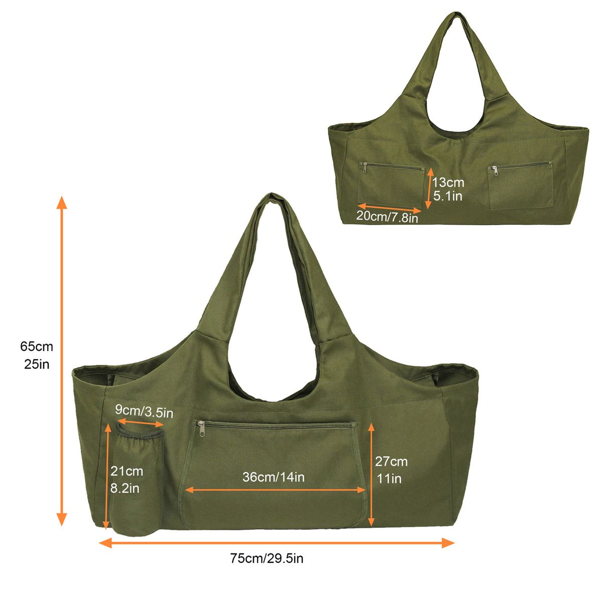 Large Yoga Mat Bag Duffel Bag Yoga Mat Tote Carrier With Cup