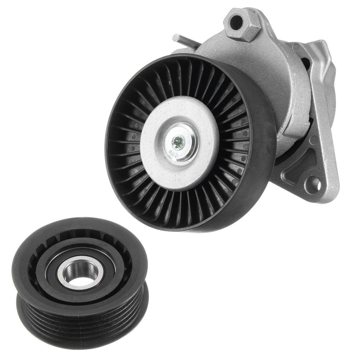 Serpentine Belt Tensioner+Idler Pulley Kit For Hrysler M Ercedes B Enz S350 E320