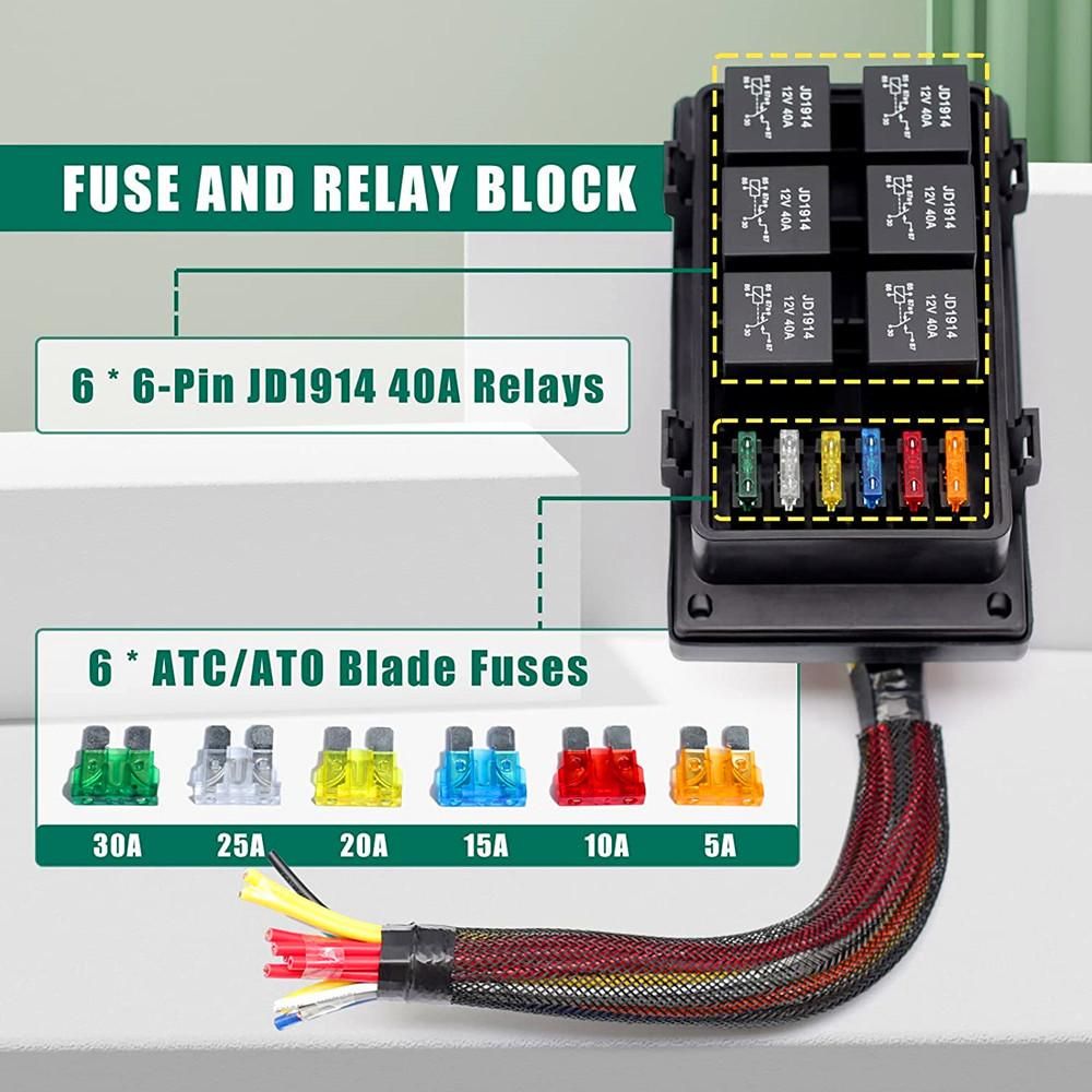 Fuse  Waterproof For Marine Engine Bay 12V5pin
