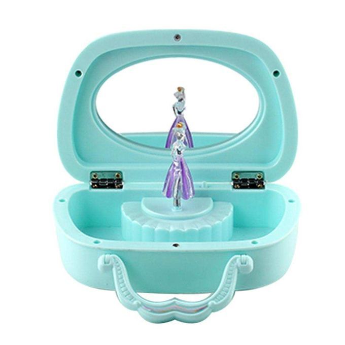 Creative Ballerina Musical Jewelry Box For Little Girl Storage Green