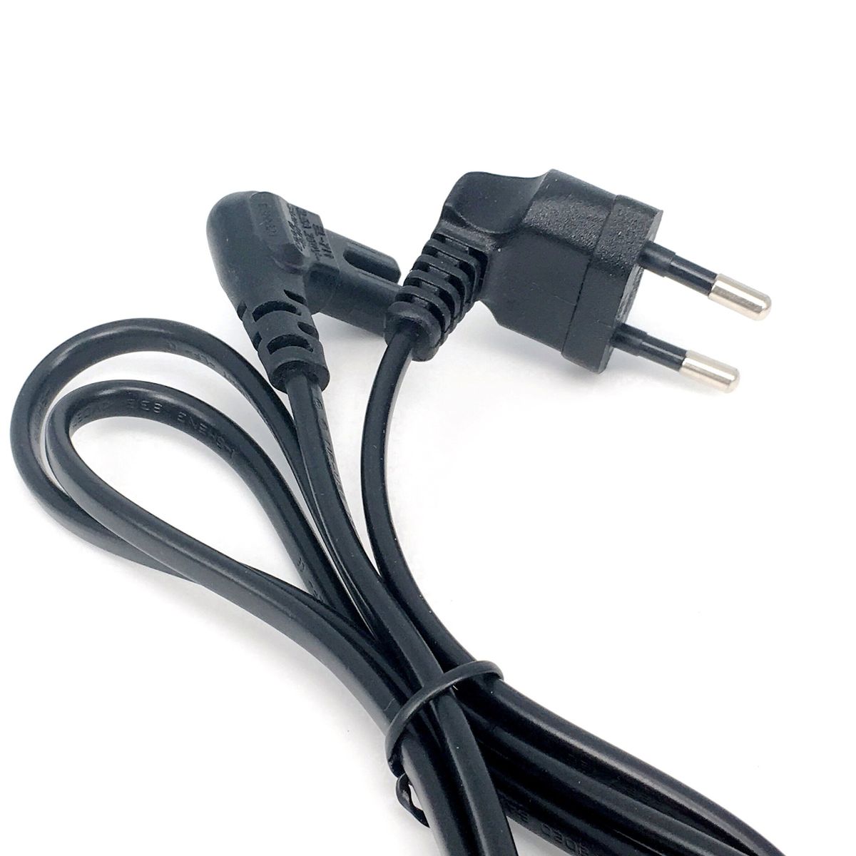 EU CEE7/16 Extension Cord, Figure 8 C7 AC Power Cord EU Type Right Angled 90 Degree For Samsung Philips Sony LED TV 1M/1.8M/3M