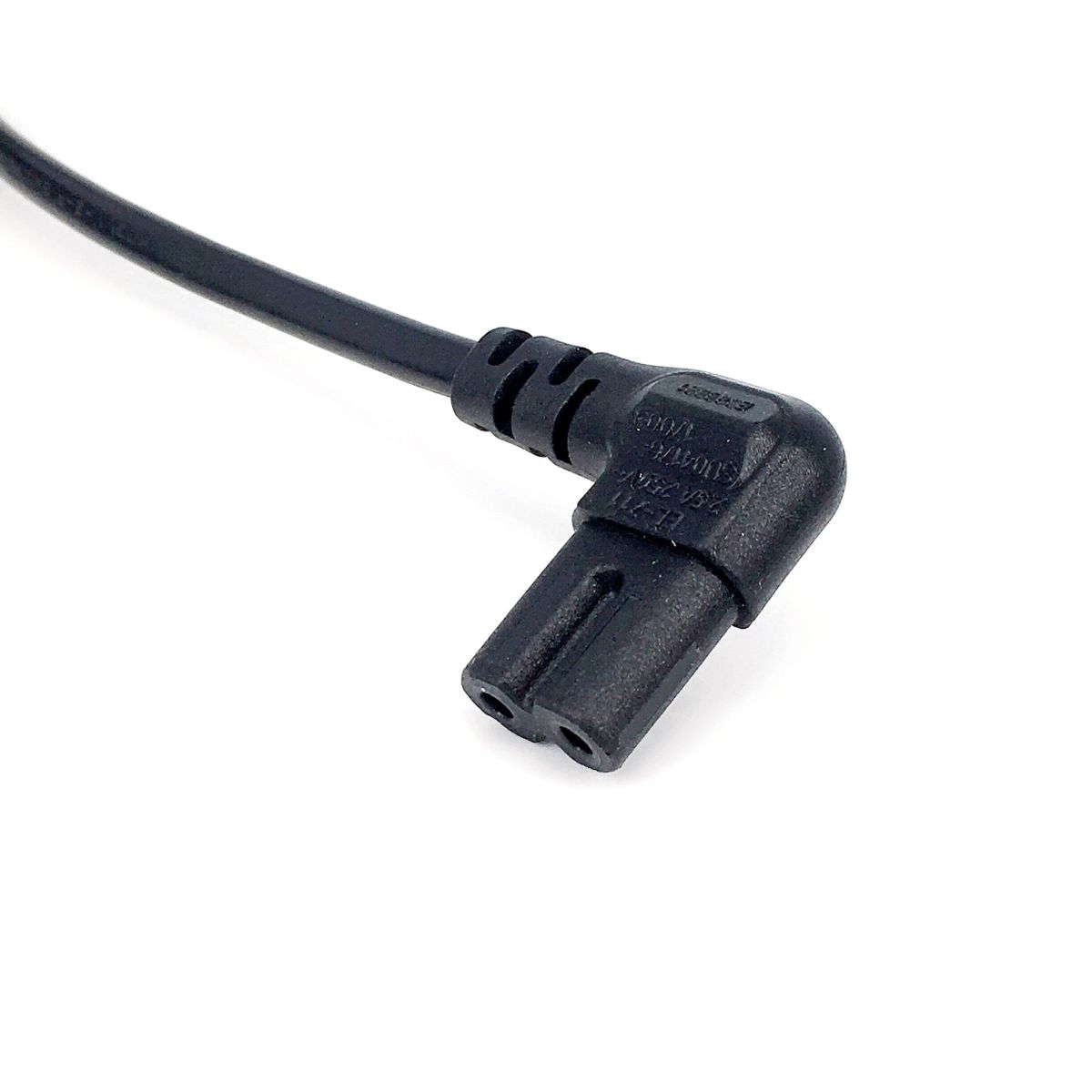 EU CEE7/16 Extension Cord, Figure 8 C7 AC Power Cord EU Type Right Angled 90 Degree For Samsung Philips Sony LED TV 1M/1.8M/3M