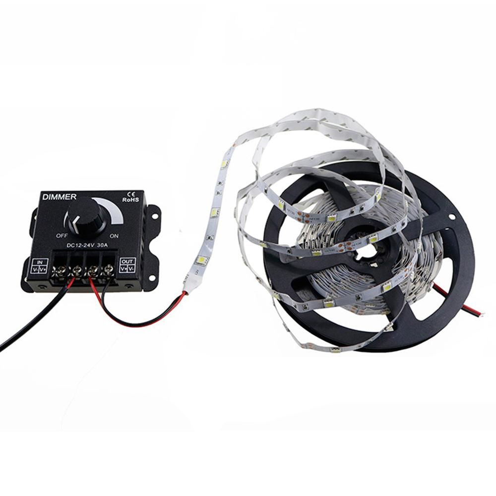 LED Light Adjuster DC 12-24V 30A/No Strobe with Knob Switch