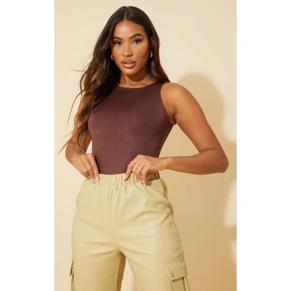 Sleeveless Bodysuit - Brown