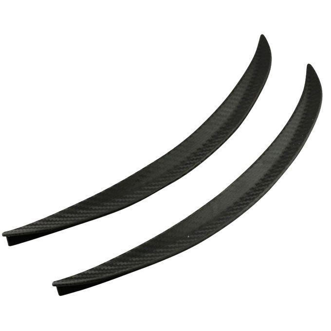2 Pair Black Tone Vehicle Car Decorative Wheel Strip Eyebrow Sticker