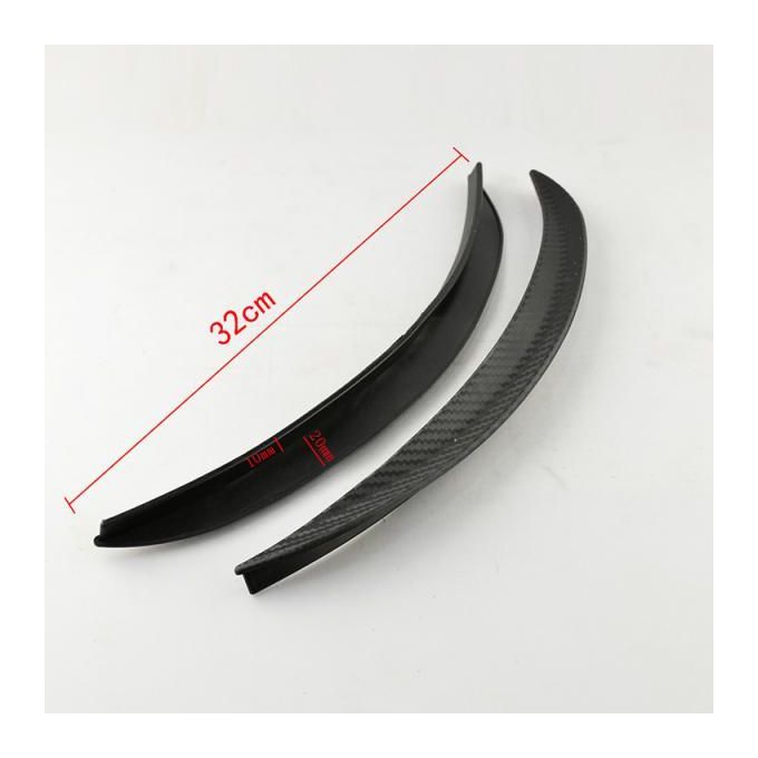 2 Pair Black Tone Vehicle Car Decorative Wheel Strip Eyebrow Sticker