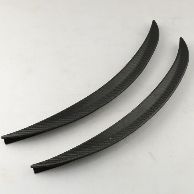 2 Pair Black Tone Vehicle Car Decorative Wheel Strip Eyebrow Sticker